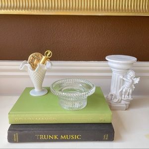 Art Deco Ribbed Catchall or Votive
